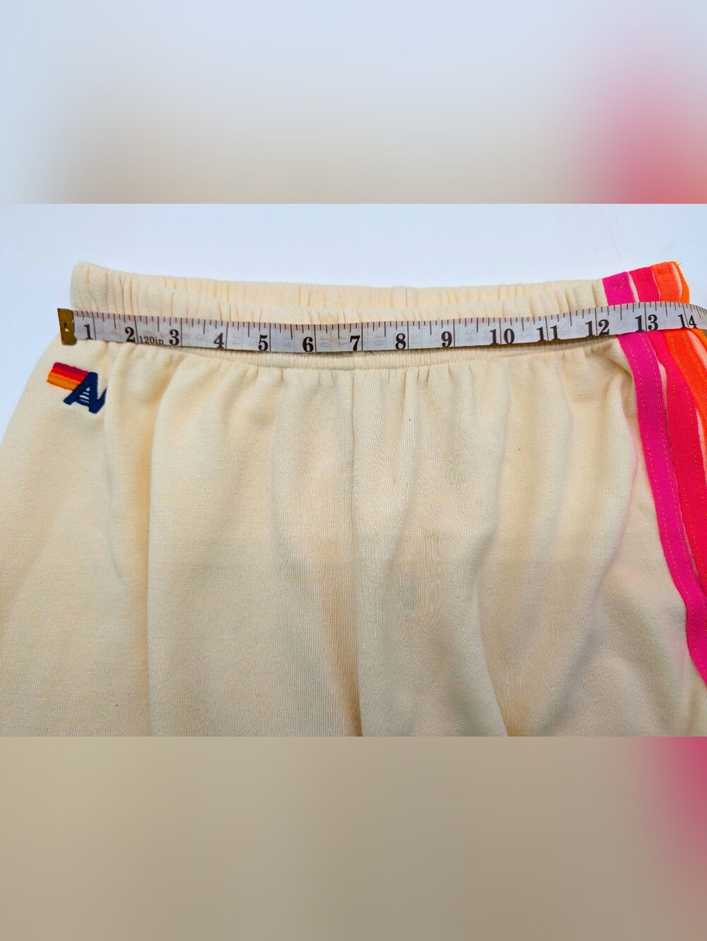Aviator Nation 5 Stripe Vintage White Neon Stripes SET L/XL - Picture 12 of 12